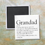 世最高の界のおじいちゃんおじいちゃんパパの定義 マグネット<br><div class="desc">おじいちゃんやおじいちゃん、パパ、ポップの好みに合わせて贈り物ユニークを作る。彼に毎日の彼の素晴らしさを伝える完璧な方法。デザイン： Thisisnotme©</div>