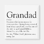 世最高の界のおじいちゃんおじいちゃんパパの定義 マグネット (正面)