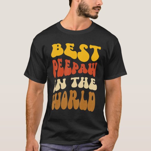 世最高の界のおじいちゃん Tシャツ (正面)