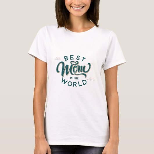 世最高の界のお母さん幸福のお母さんの日 Tシャツ (正面)