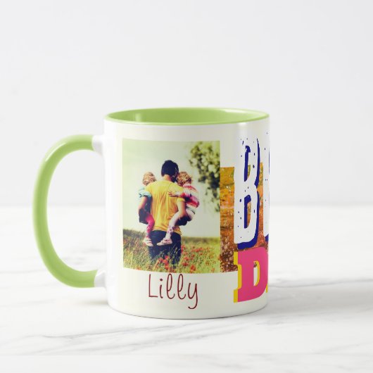 世最高の界のカラフルマグカップのパパ マグカップ (左)