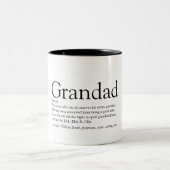 世最高の界のグランドパ、グランドパ、パパ定義 ツートーンマグカップ (中央)