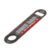 世最高の界のパパアーガイル パターン(の模様が)ある スピード栓抜き (正面アングル)