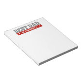 世最高の界のパパアーガイル パターン（の模様が）ある ノートパッド (アングル)