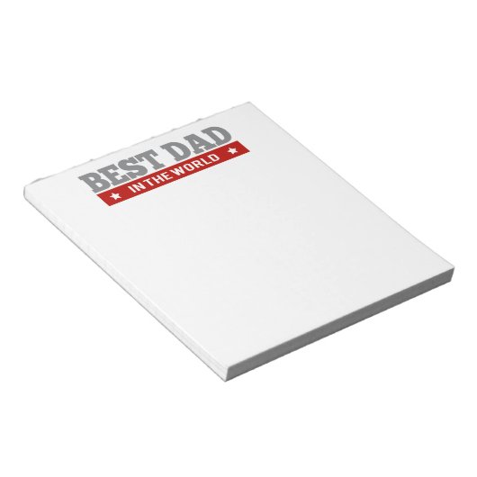 世最高の界のパパアーガイル パターン(の模様が)ある ノートパッド (アングル)