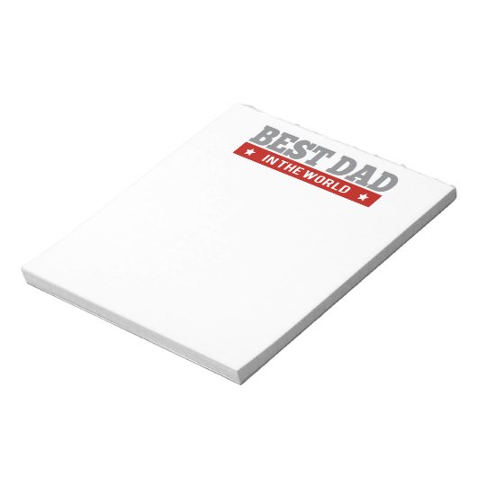 世最高の界のパパアーガイル パターン（の模様が）ある ノートパッド (回転)