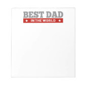 世最高の界のパパアーガイル パターン(の模様が)ある ノートパッド (正面)