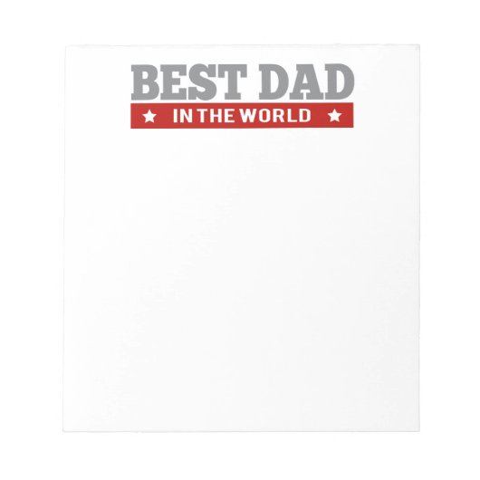 世最高の界のパパアーガイル パターン（の模様が）ある ノートパッド (正面)