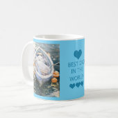 世最高の界のパパ父の日マグカップ コーヒーマグカップ (正面左)