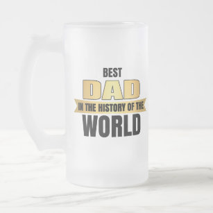 世最高の界のパパ フロストグラスビールジョッキ