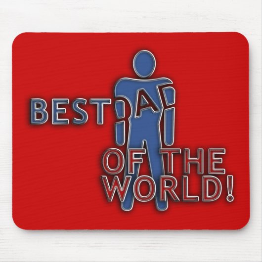 世最高の界のパパ マウスパッド (正面)