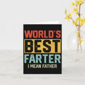 世最高の界のファーター私は父メンス父の日を意味する カード (黄色い花)