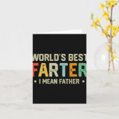 世最高の界のファーター私は父メンス父の日を意味する カード (黄色い花)