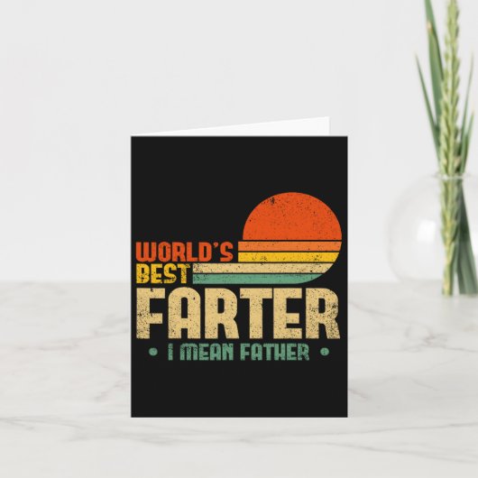 世最高の界のファーター私は父メンス父の日を意味する カード (正面)