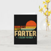 世最高の界のファーター私は父メンス父の日を意味する カード (黄色い花)