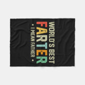 世最高の界のファーター私は父メンス父の日を意味する フリースブランケット (正面(横))