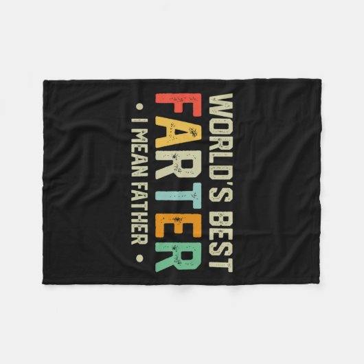 世最高の界のファーター私は父メンス父の日を意味する フリースブランケット (正面(横))