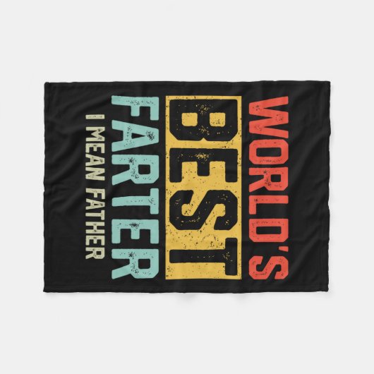 世最高の界のファーター私は父メンス父の日を意味する フリースブランケット (正面(横))