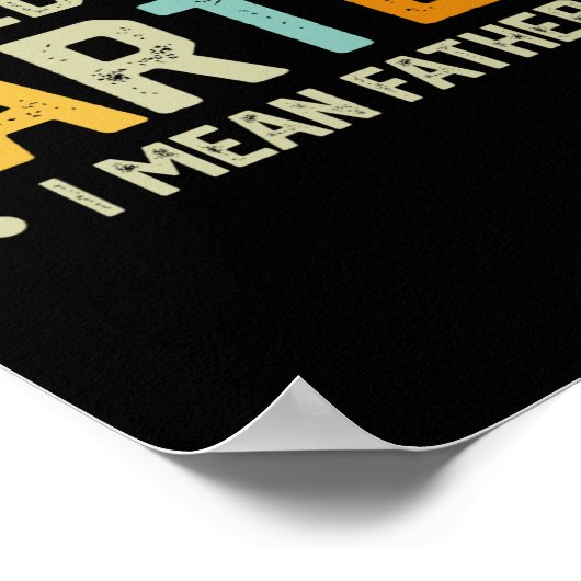 世最高の界のファーター私は父メンス父の日を意味する ポスター (角)