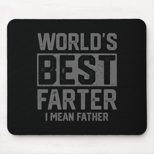 世最高の界のファーター私は父メンス父の日を意味する マウスパッド (正面)