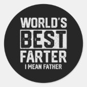 世最高の界のファーター私は父メンス父の日を意味する ラウンドシール (正面)