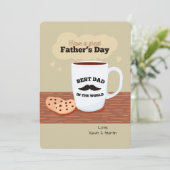 世最高の界のフォトカードのパパ 招待状 (スタンド正面)