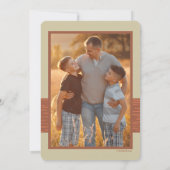 世最高の界のフォトカードのパパ 招待状 (裏面)