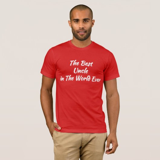 世最高の界の伯父 Tシャツ (正面フル)