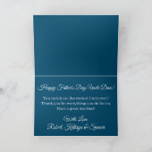 世最高の界の叔父パーソナライズされた カード (内部)