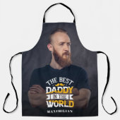 世最高の界の名前と写真のパパ エプロン (正面)