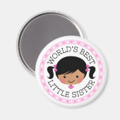 世最高の界の妹の漫画の女の子黒髪 マグネット (正面/裏面)