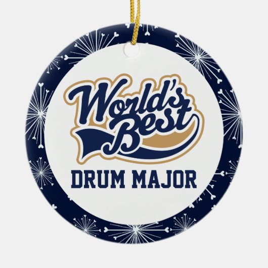 世最高の界の専攻の贈り セラミックオーナメント (正面)