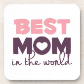 世最高の界の母の日の母 |コースター コースター (正面)