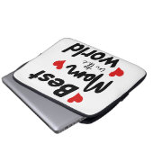 世最高の界の母の日の母 ラップトップスリーブ (正面下部)