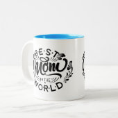 世最高の界の母の日の2トーンコーヒー ツートーンマグカップ (正面左)