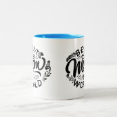 世最高の界の母の日の2トーンコーヒー ツートーンマグカップ (中央)