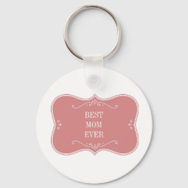 世最高の界の母ピンクのフレーム キーホルダー