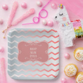 世最高の界の母ピンクのフレーム ペーパープレート (パーティー)