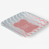 世最高の界の母ピンクのフレーム ペーパープレート (傾斜あり)