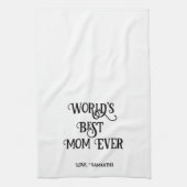 世最高の界の母母の日、シェフ母 キッチンタオル (縦)