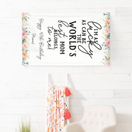 世最高の界の母生誕生日報バナー90th, 80th 60th 横断幕 (インサイチュ)