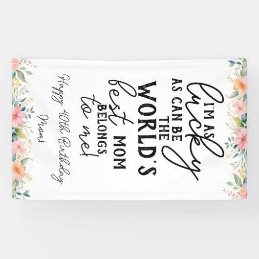 世最高の界の母生誕生日報バナー90th, 80th 60th 横断幕 (横)