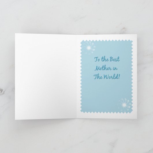 世最高の界の母親 カード (内部)