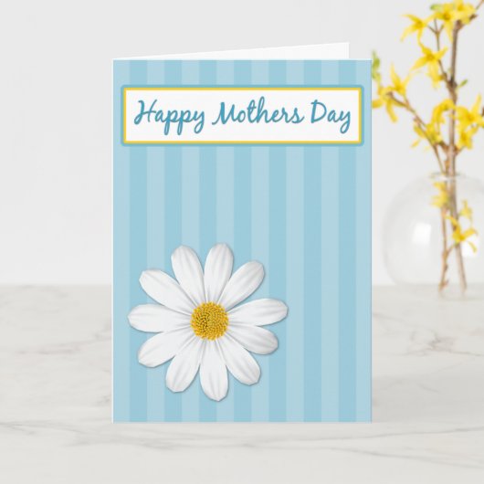 世最高の界の母親 カード (黄色い花)