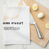 世最高の界の母、レトロなサンタクロース キッチンタオル (四つ折り)