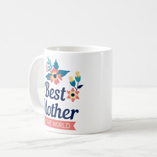 世最高の界の母 |母の日コーヒーマグ コーヒーマグカップ (正面左)
