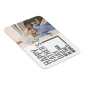 世最高の界の父の日のパパ |フォトマグネット マグネット (右側)