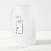 世最高の界の父の日のパパ フロストグラスビールジョッキ (正面左)