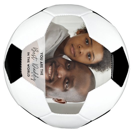 世最高の界の父の日の写真のパパ  サッカーボール (回転)