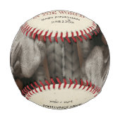 世最高の界の父パーソナライズされたの日 野球ボール (正面)